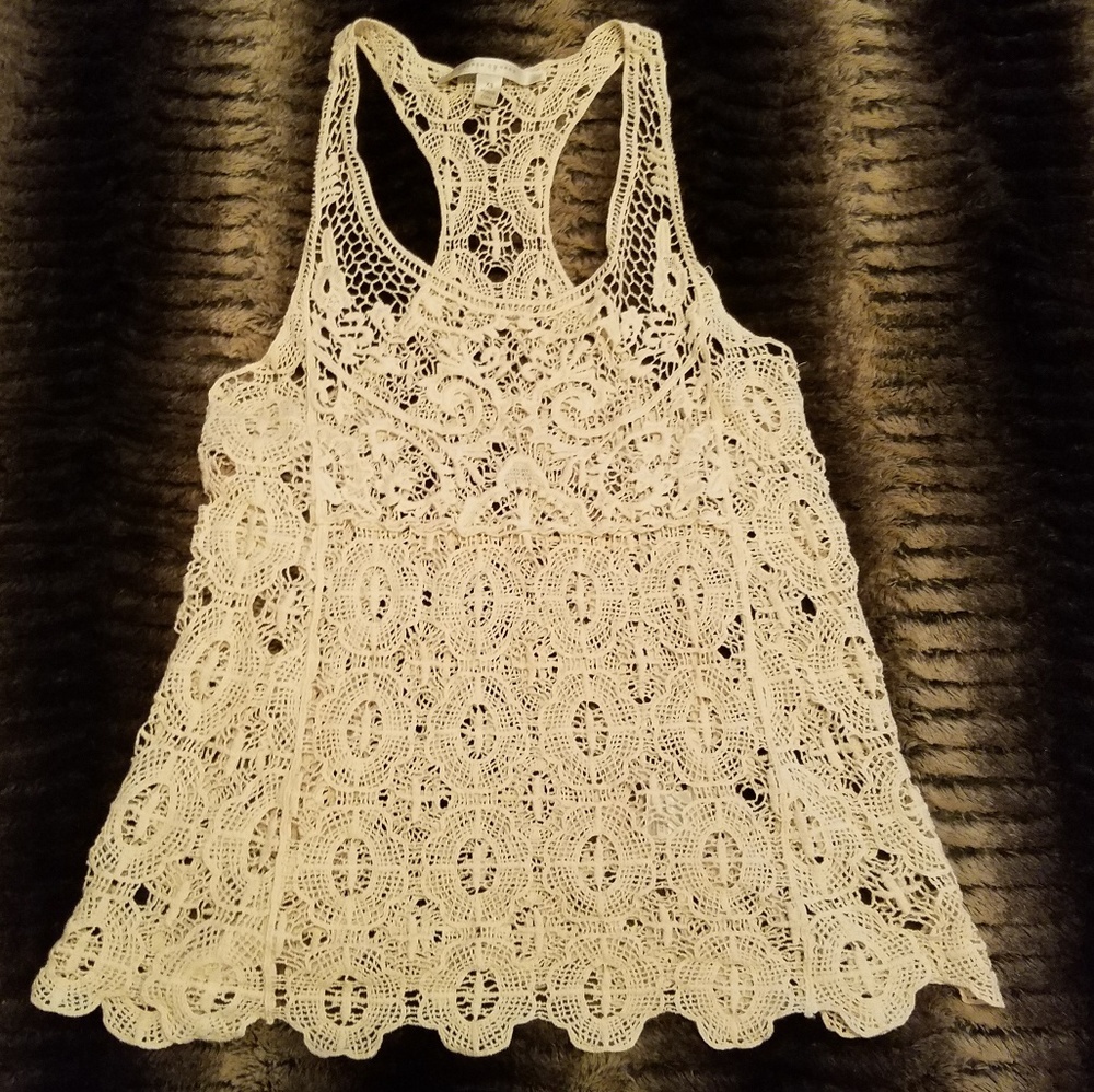 Lauren Conrad crochet tank